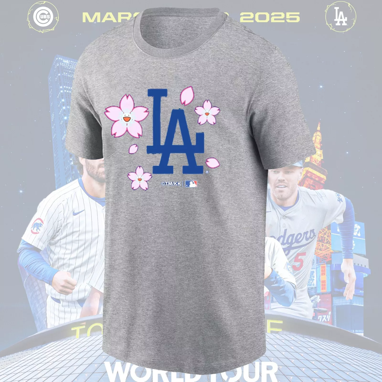 Men Chicago Cubs blank grey 2025 MLB T shirts style 4-0